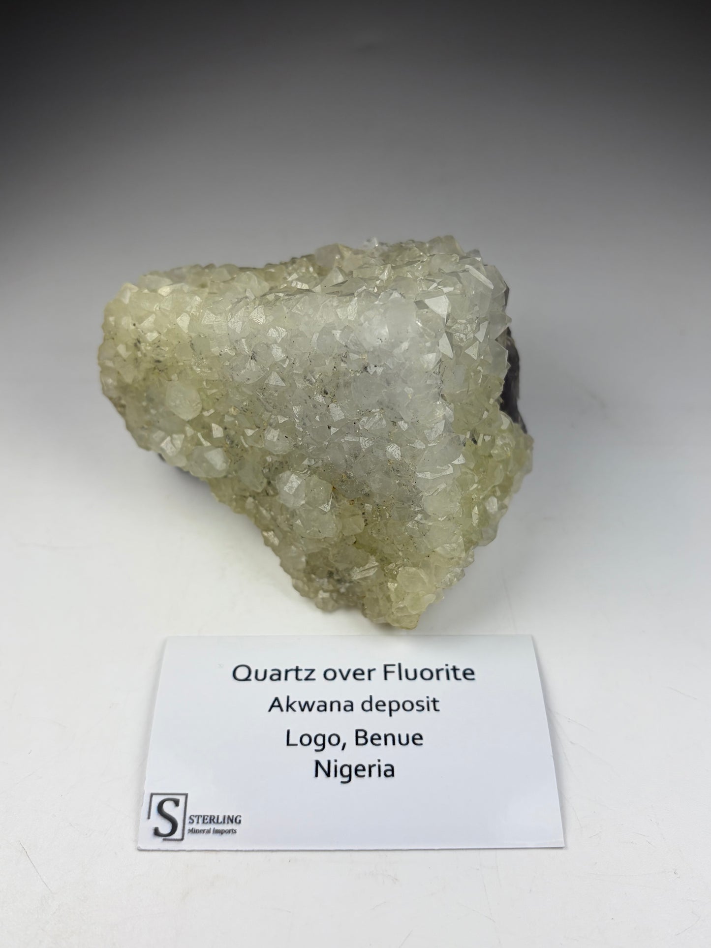 Quartz over Fluorite