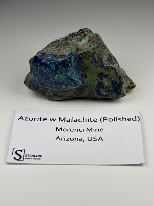 Azurite w/ Malachite