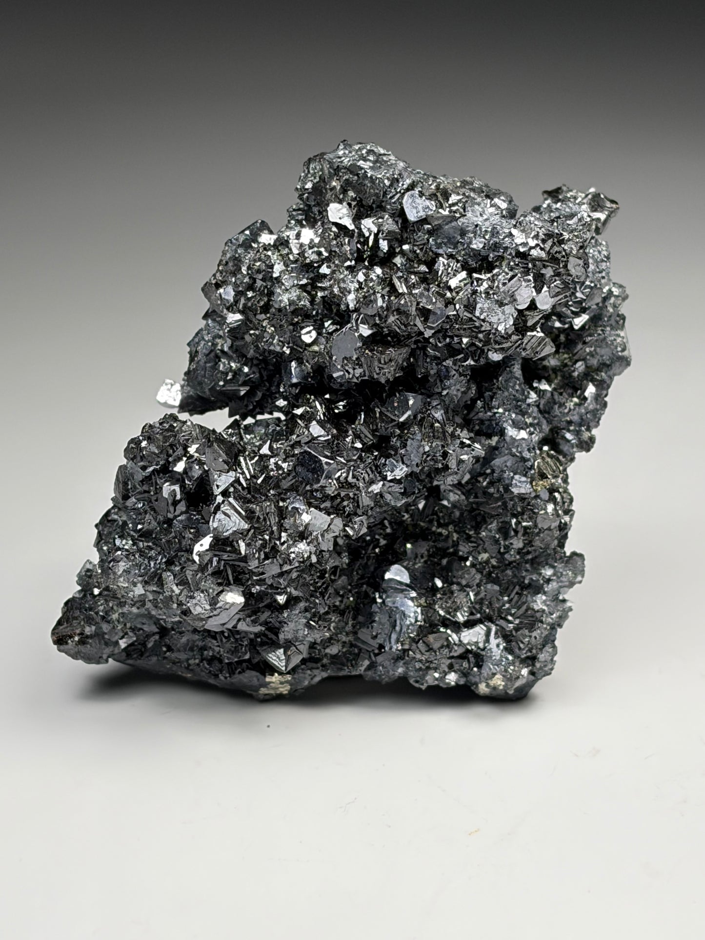 Tetrahedrite on Galena w/ Quartz