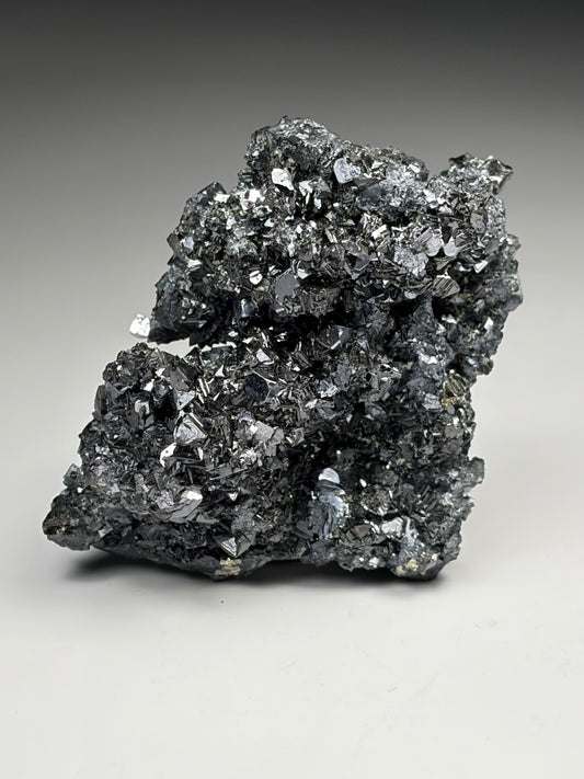 Tetrahedrite on Galena w/ Quartz