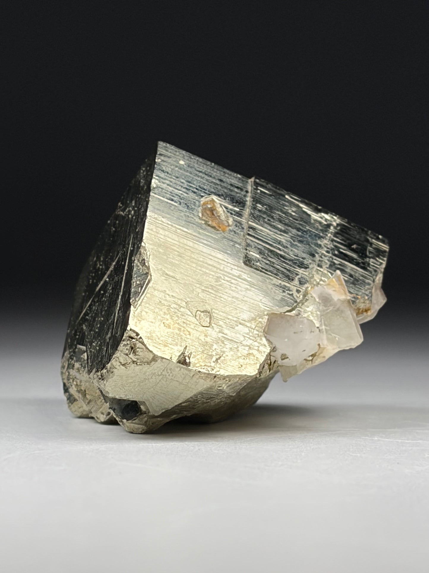 Pyrite on Quartz