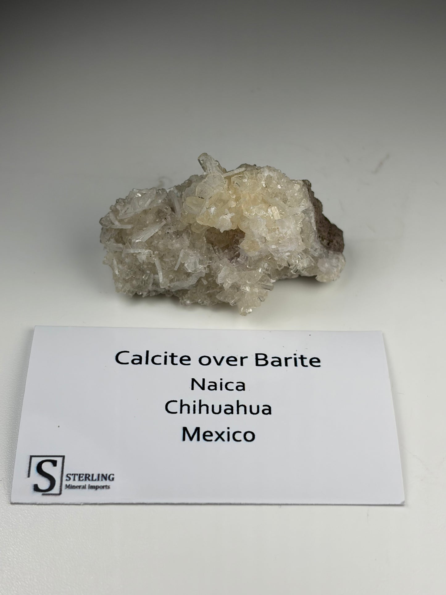 Calcite over Barite