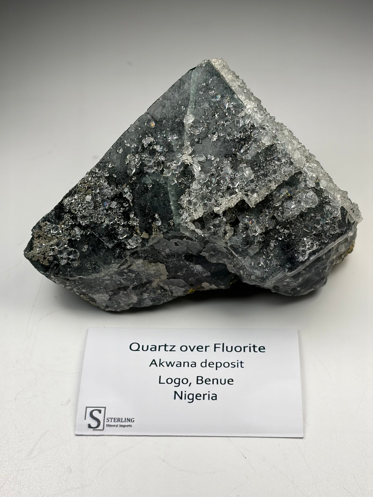 Quartz over Fluorite