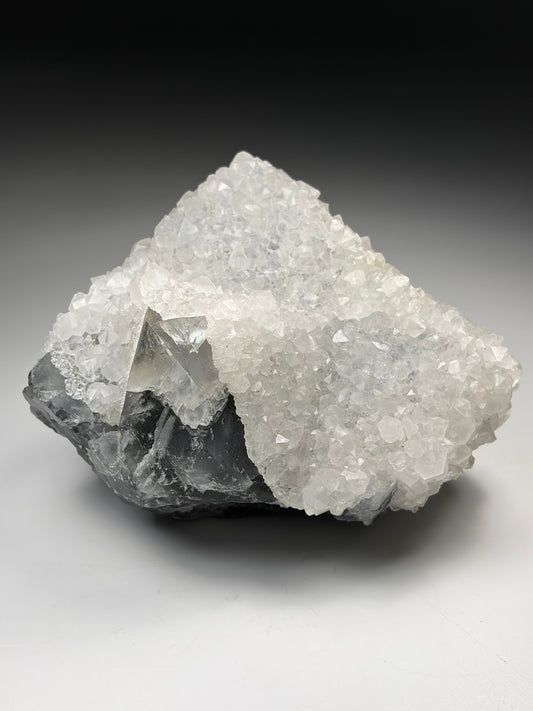 Quartz over Fluorite
