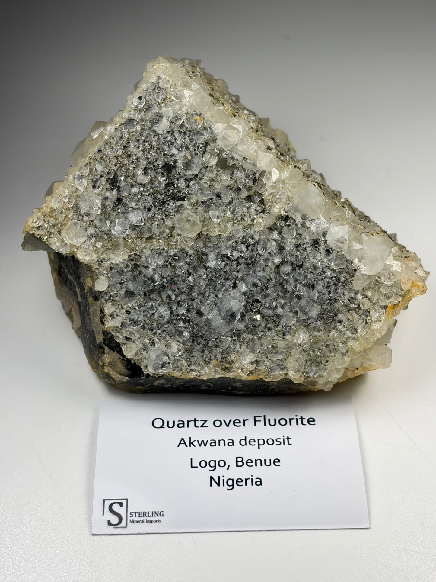 Quartz over Fluorite