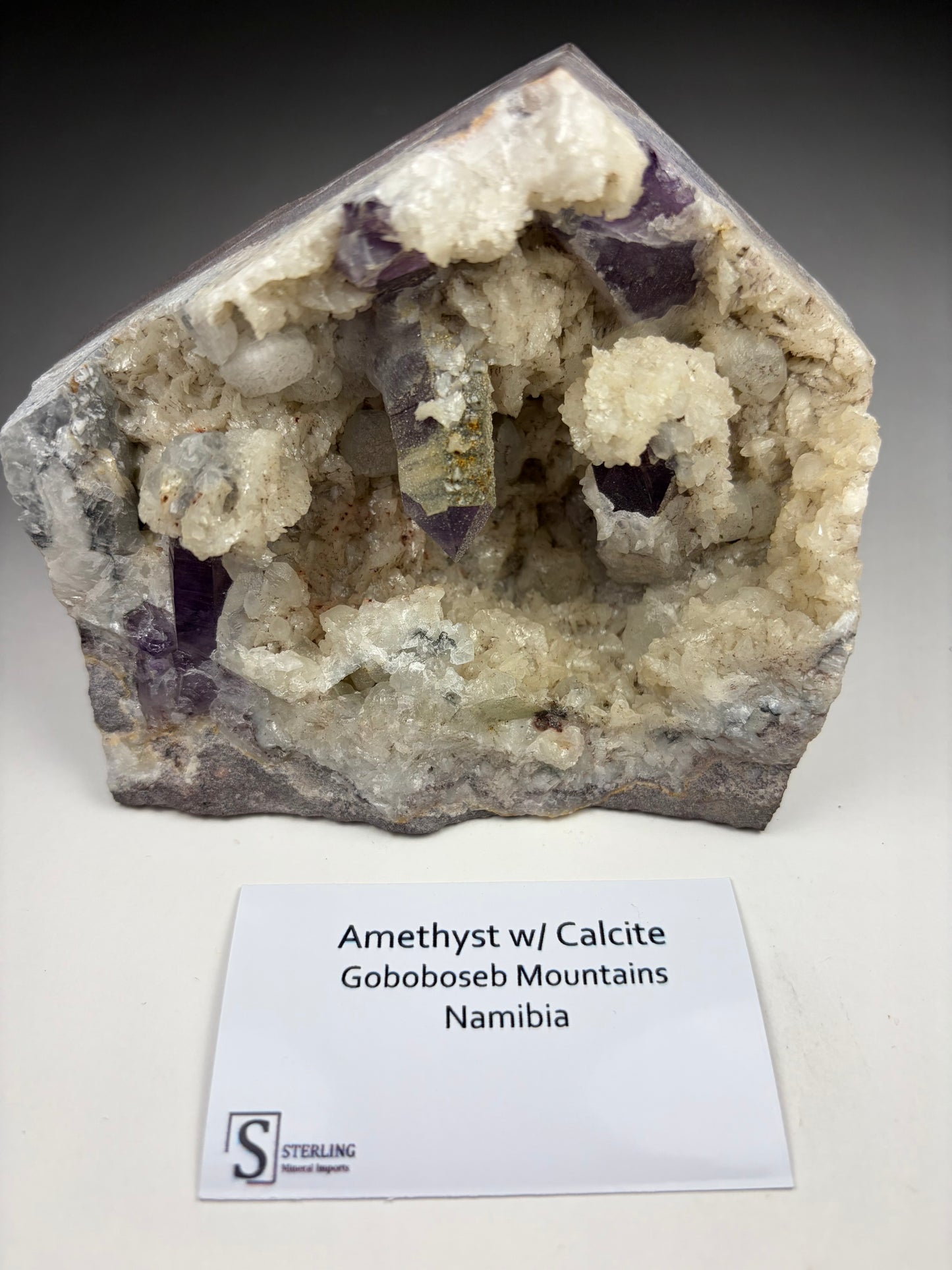 Amethyst w/ Calcite