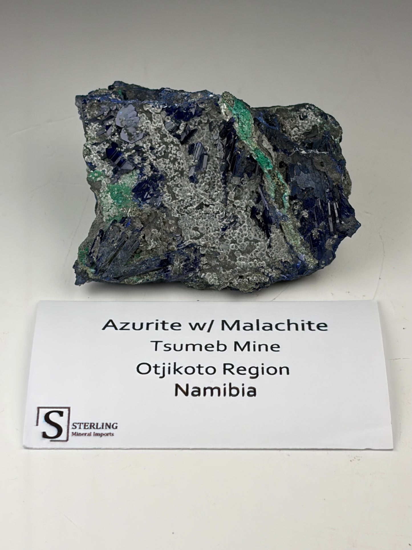 Azurite w/ Malachite
