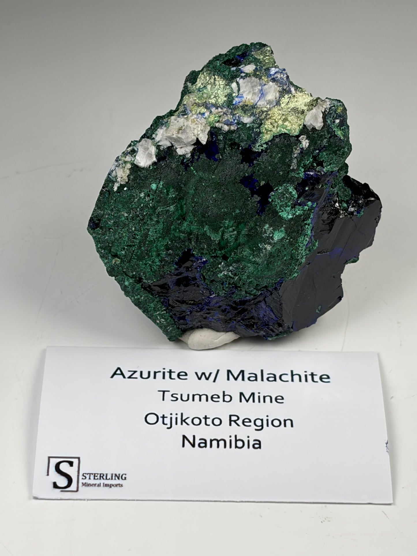 Azurite w/ Malachite