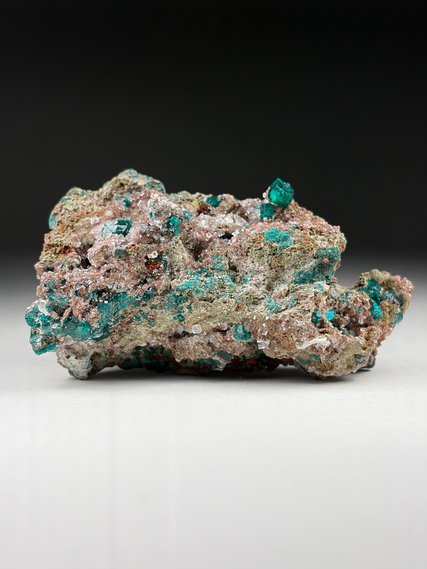 Dioptase w/ Calcite