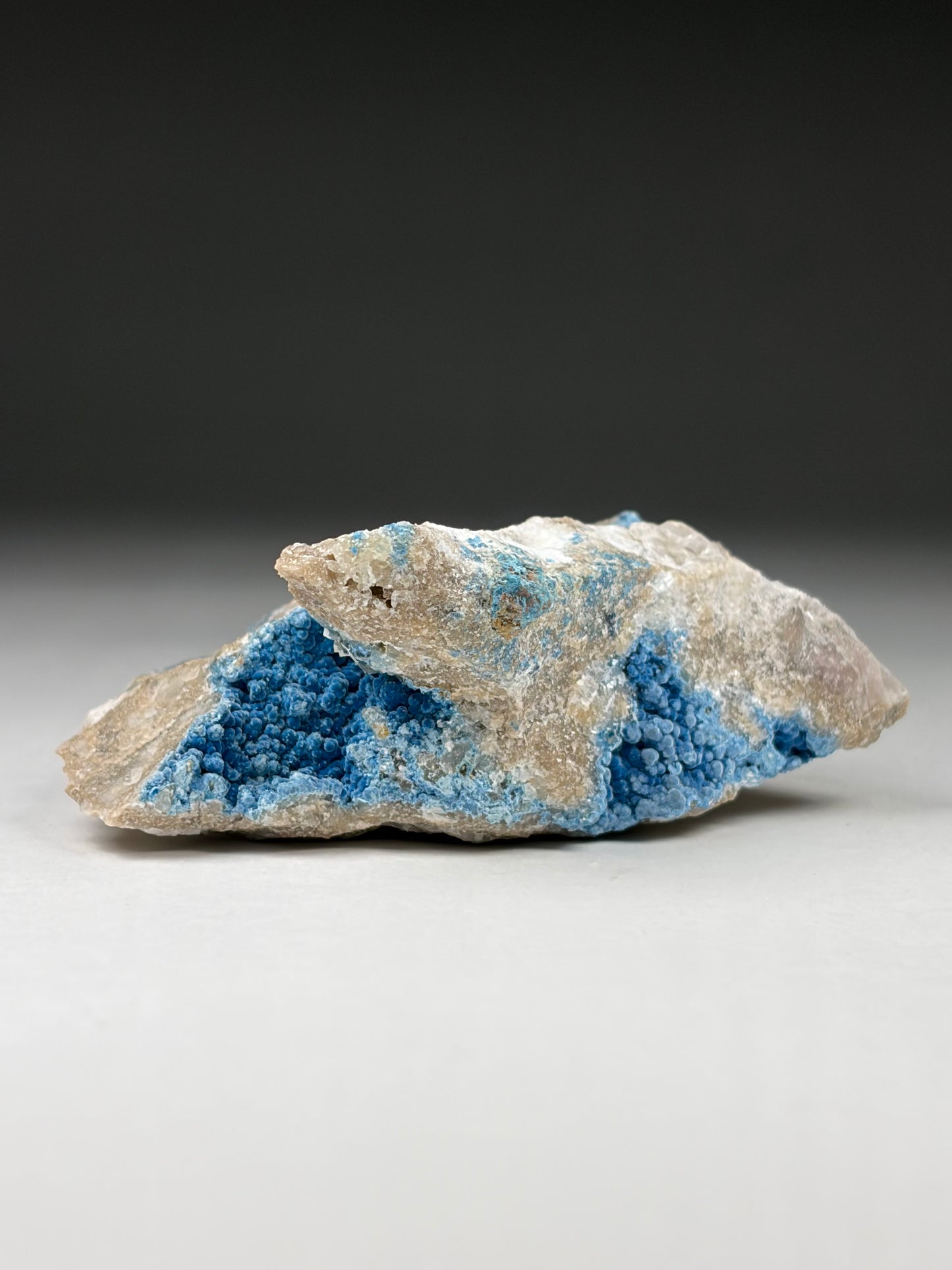 Shattuckite included Quartz