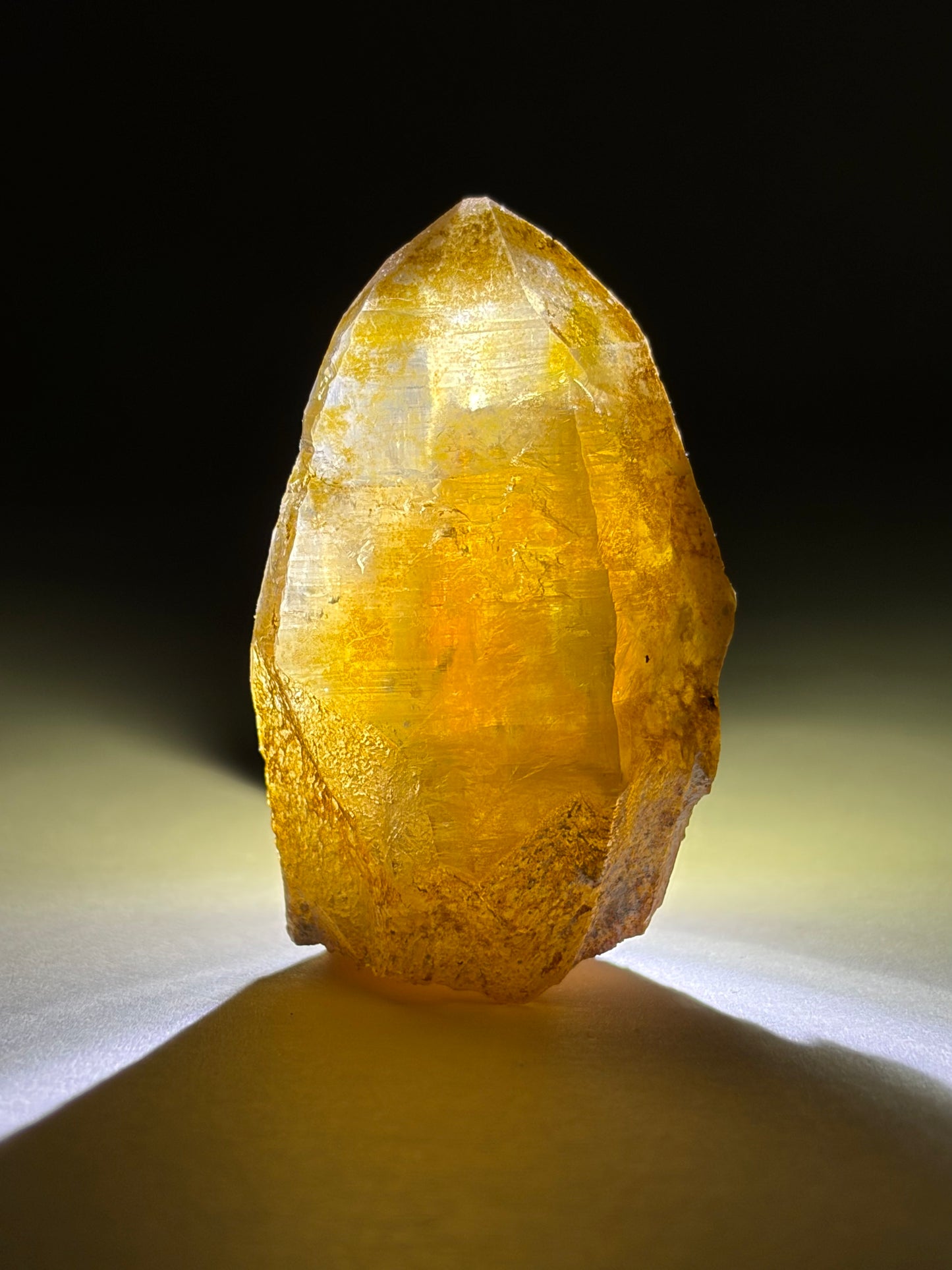 Hyalite on Smoky Quartz