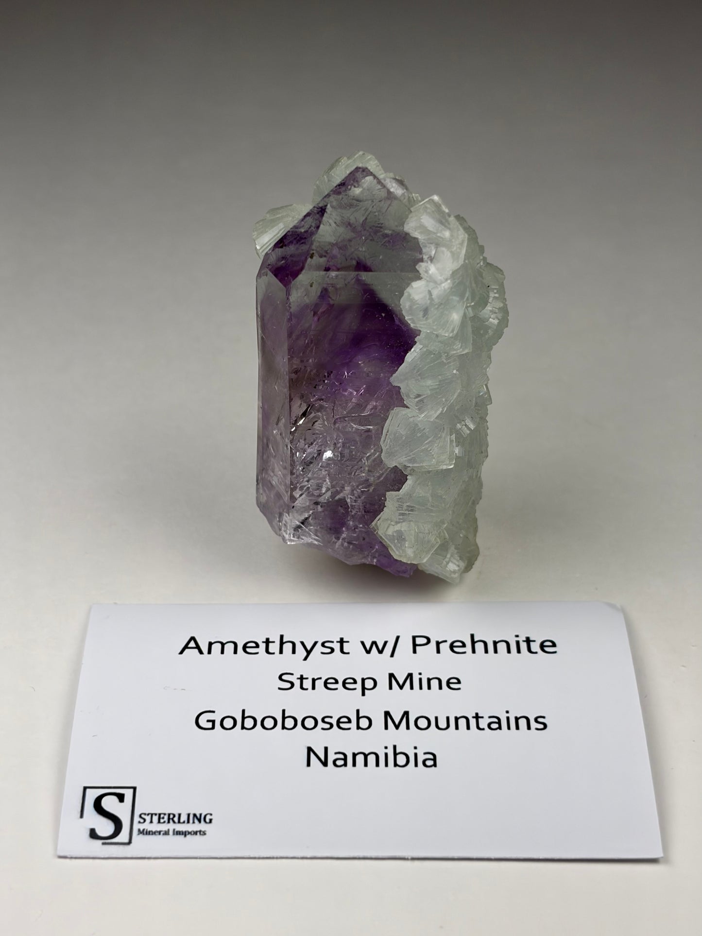 Amethyst w/ Prehnite