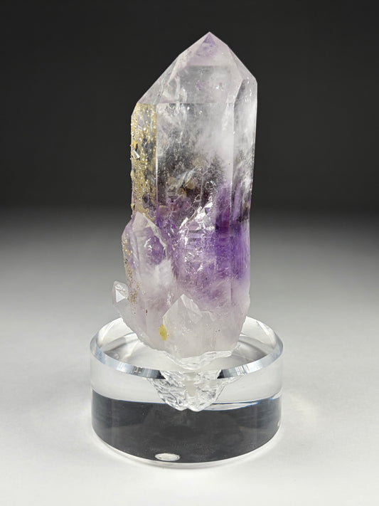 Amethyst w/ Prehnite w/ Custom Stand
