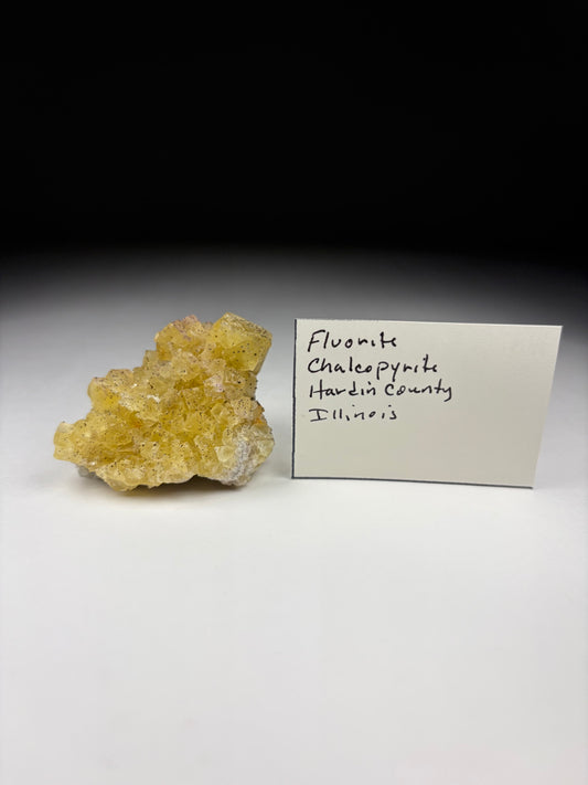 Fluorite w/ Chalcopyrite