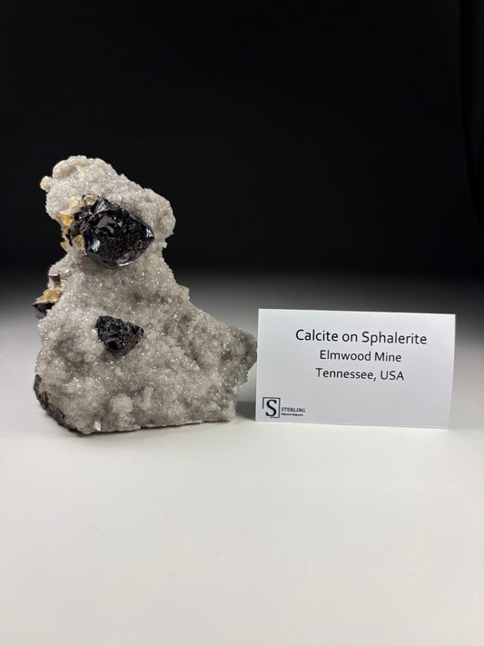 Calcite on Sphalerite