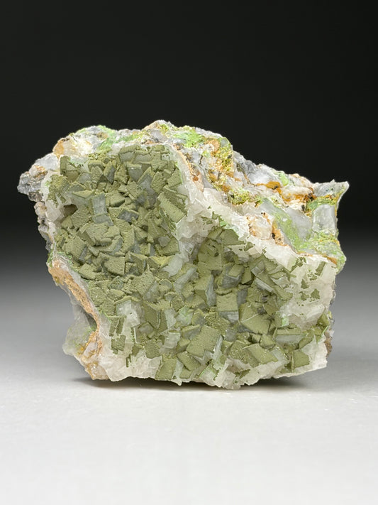 Duftite on Calcite