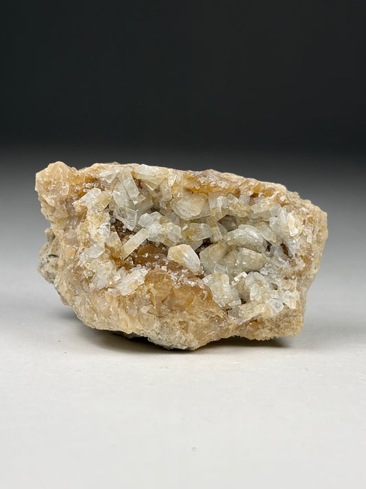 Celestine on Calcite