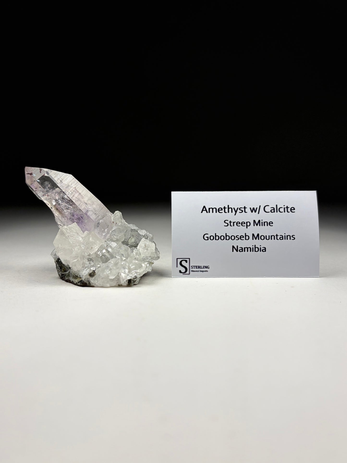 Amethyst w/ Calcite