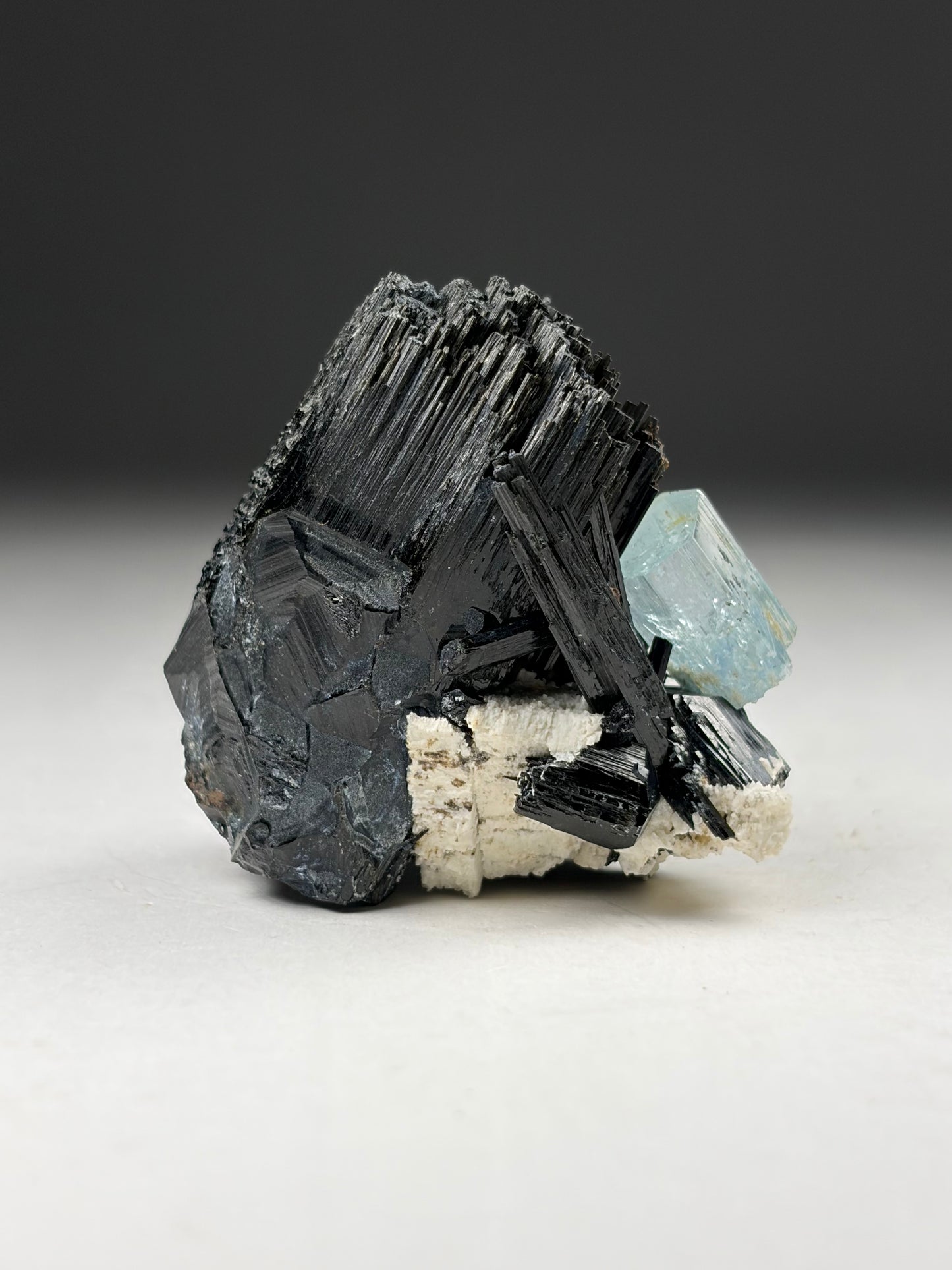 Aquamarine w/ Black Tourmaline