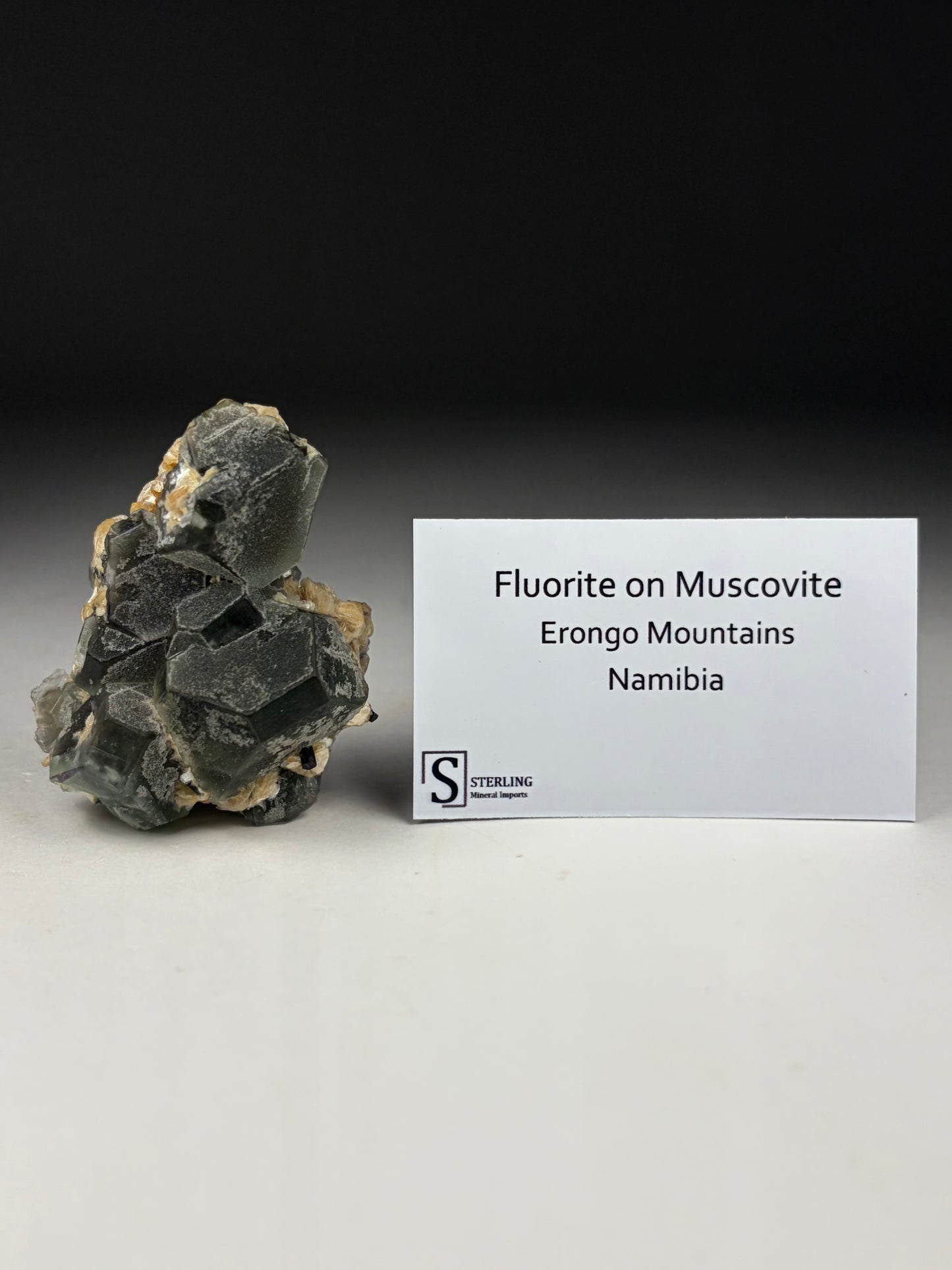 Fluorite on Muscovite