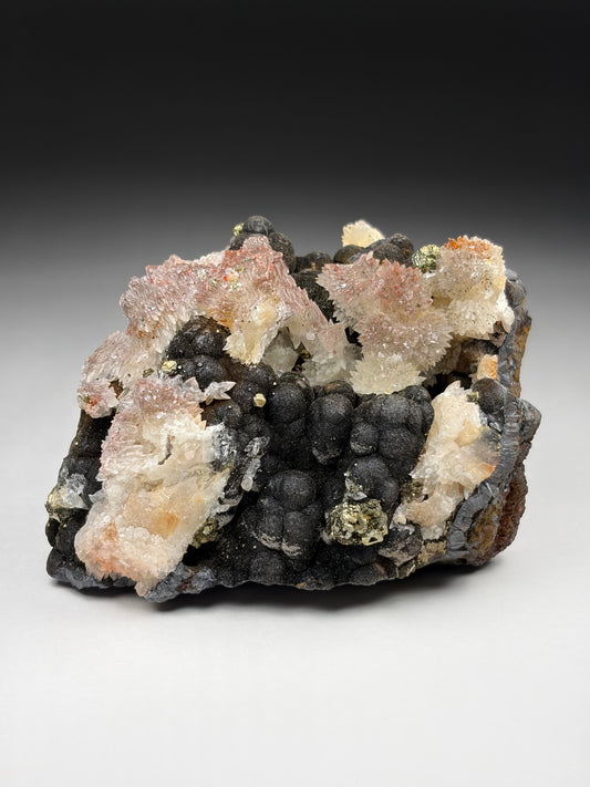 Hematite w/ Calcite and Pyrite