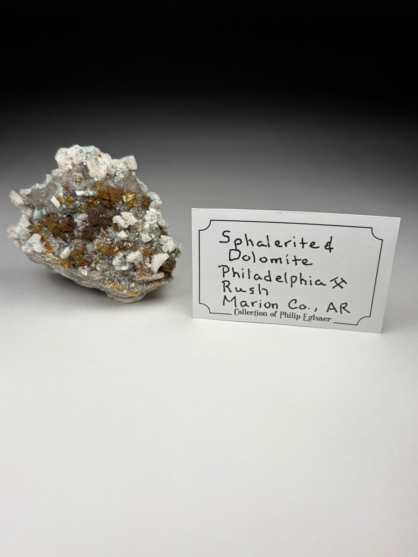 Sphalerite w/ Dolomite and Aurichalcite