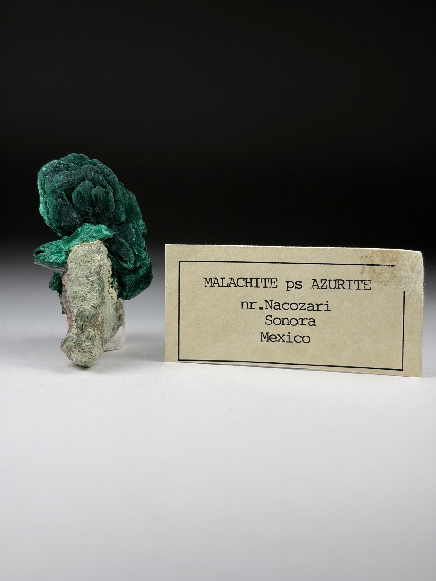 Malachite after Azurite