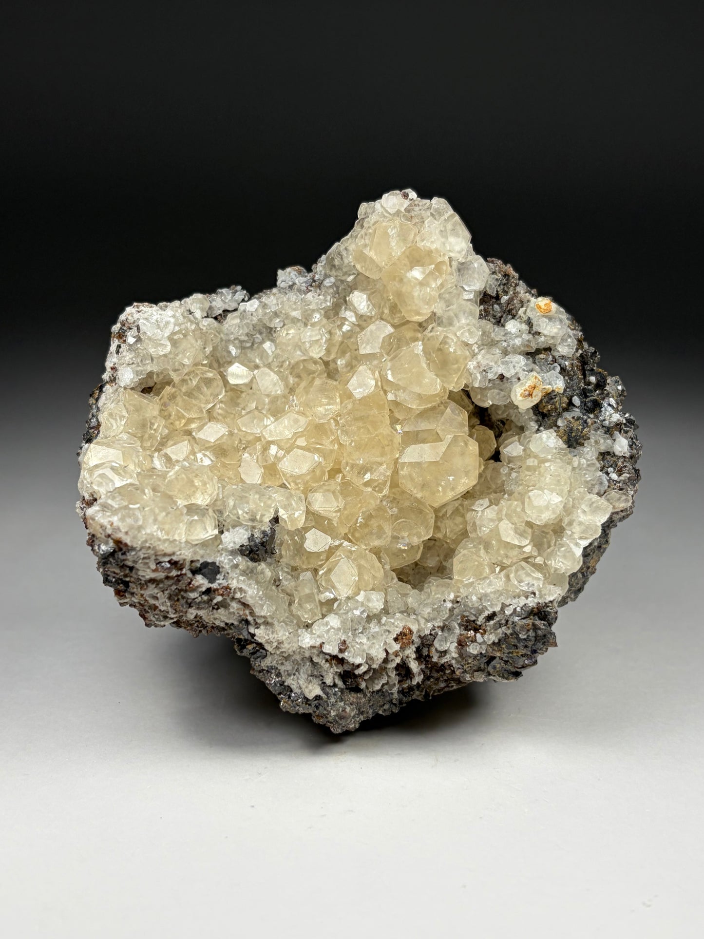 Calcite on Sphalerite
