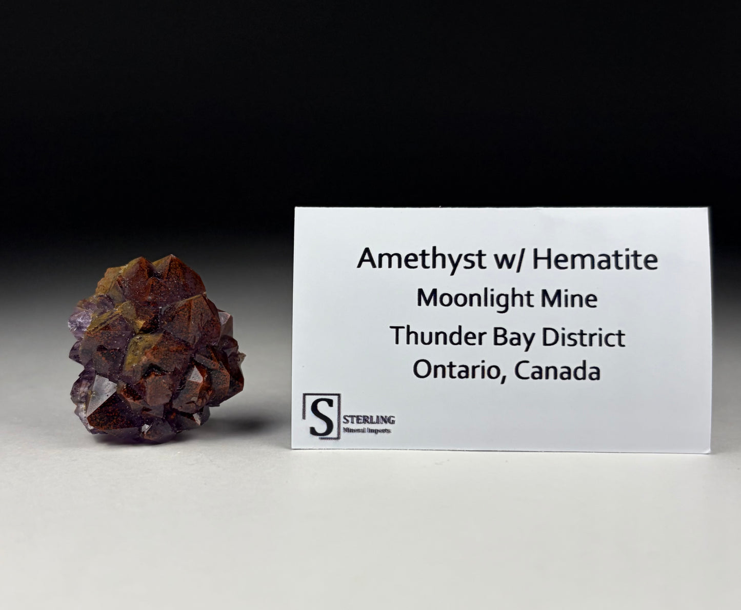 Amethyst w/ Hematite