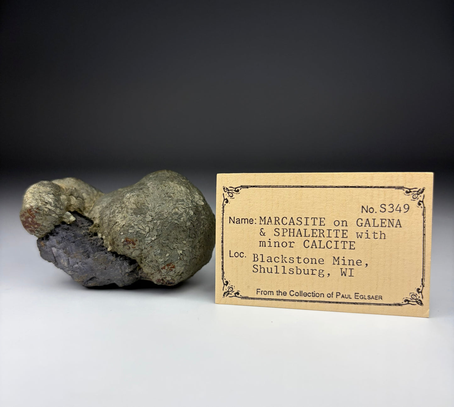 Marcasite on Galena