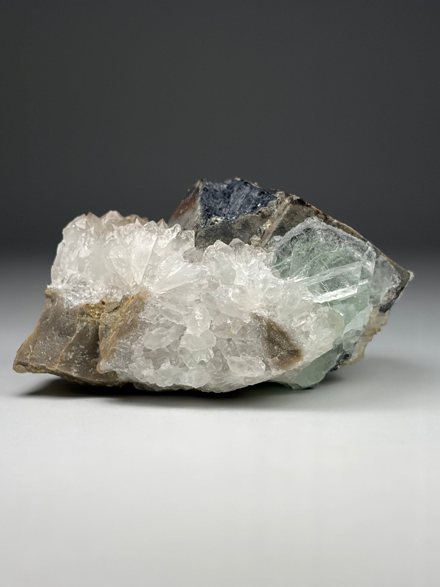 Galena on Fluorite