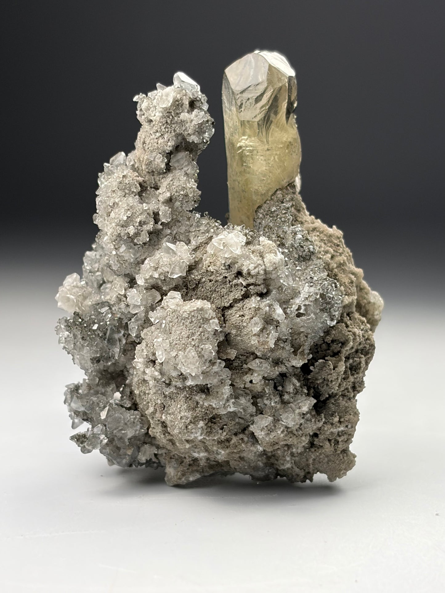 Calcite w/ Barite and Marcasite