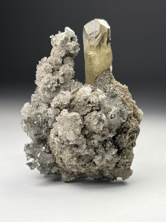 Calcite w/ Barite and Marcasite