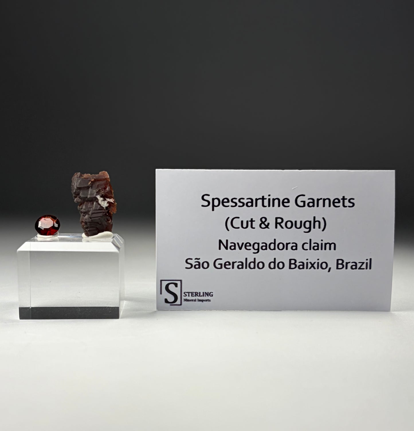 Spessartine Garnets (Rough & Cut)