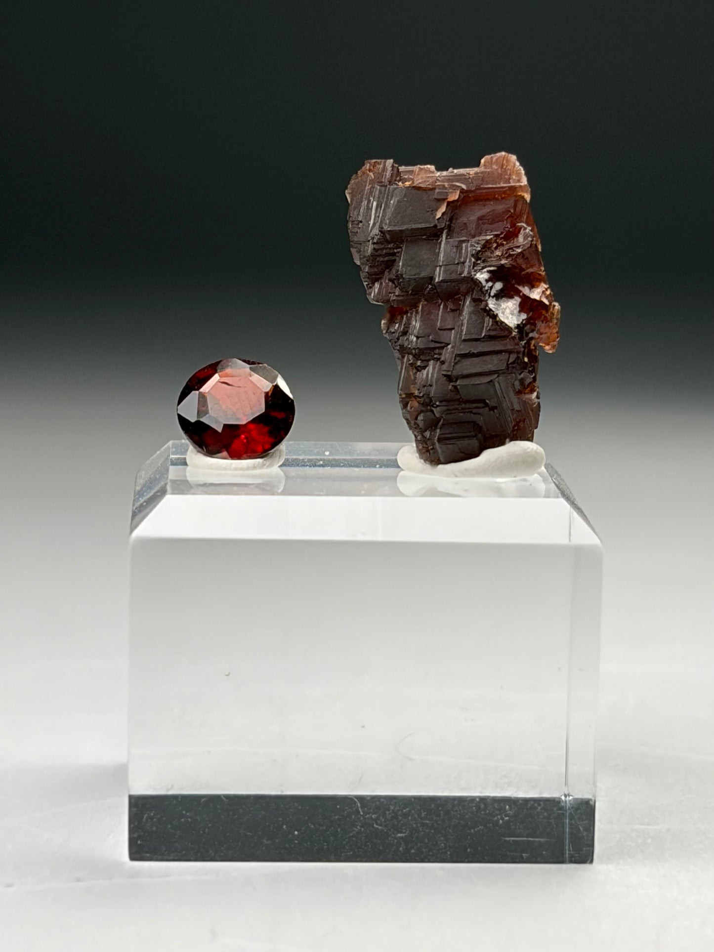 Spessartine Garnets (Rough & Cut)
