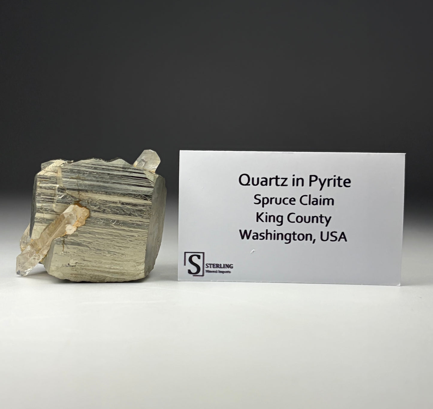 Quartz in Pyrite
