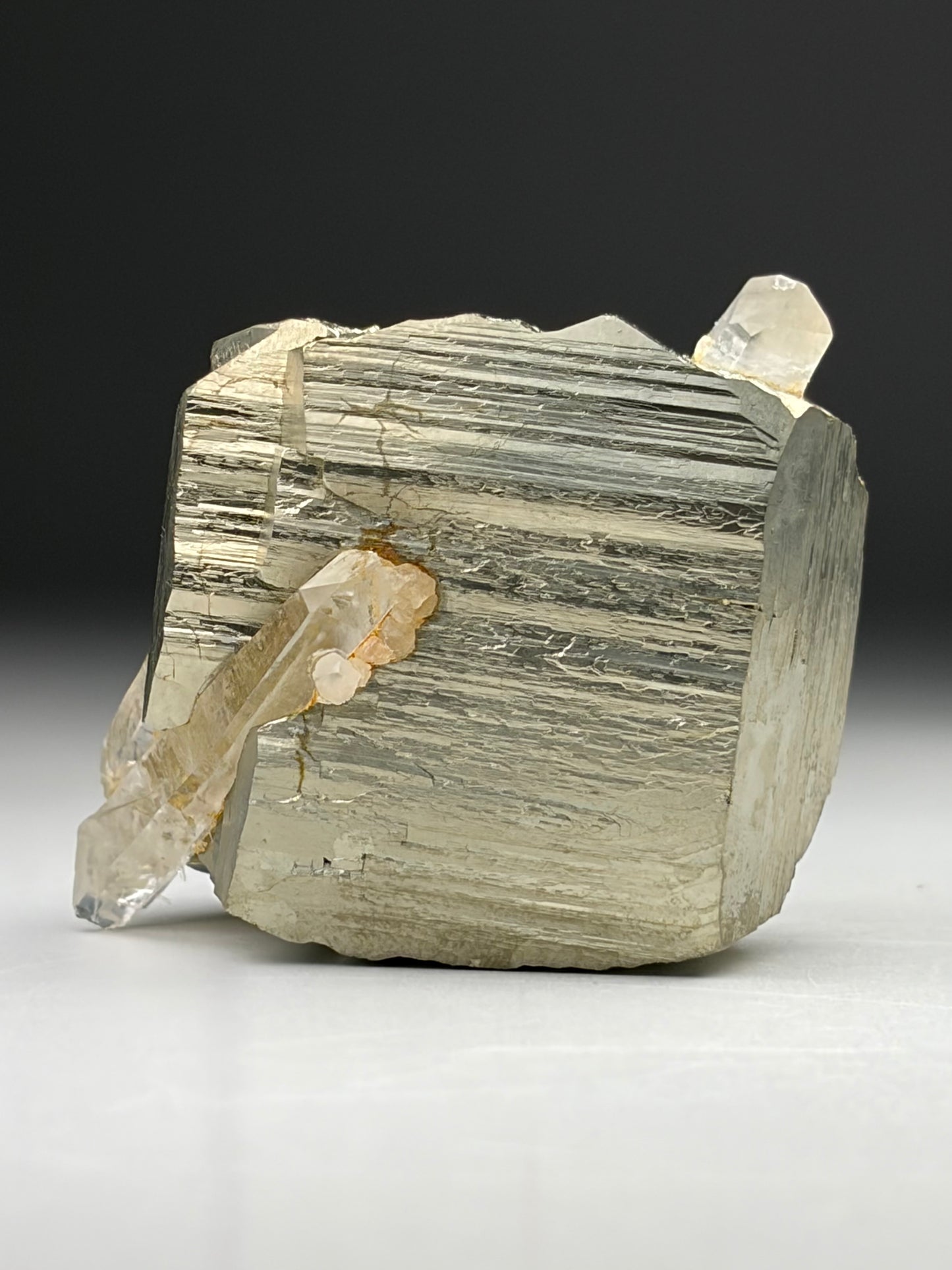 Quartz in Pyrite