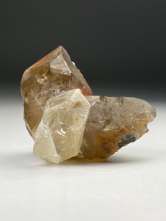 Topaz on Smoky Quartz