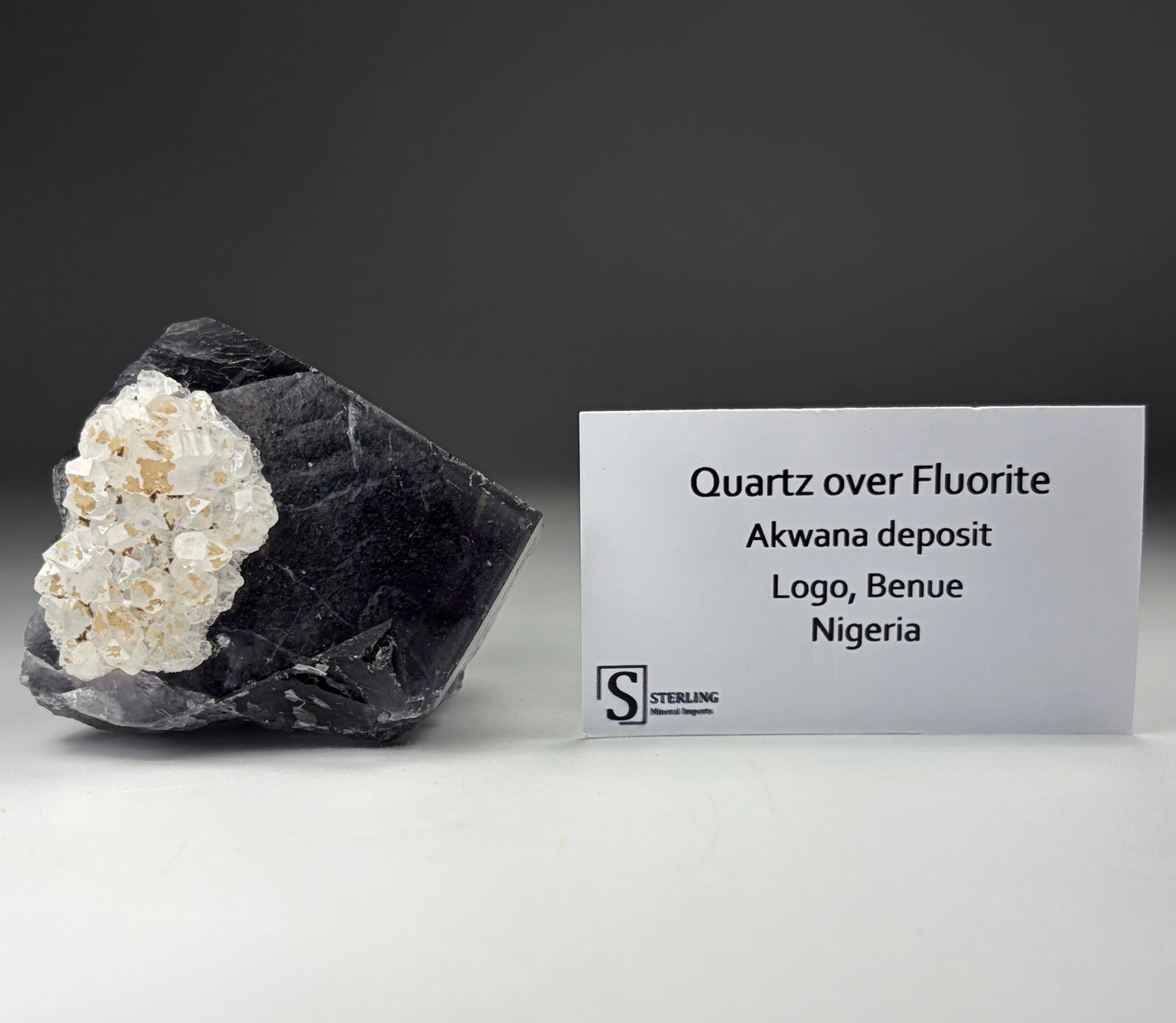 Quartz over Fluorite