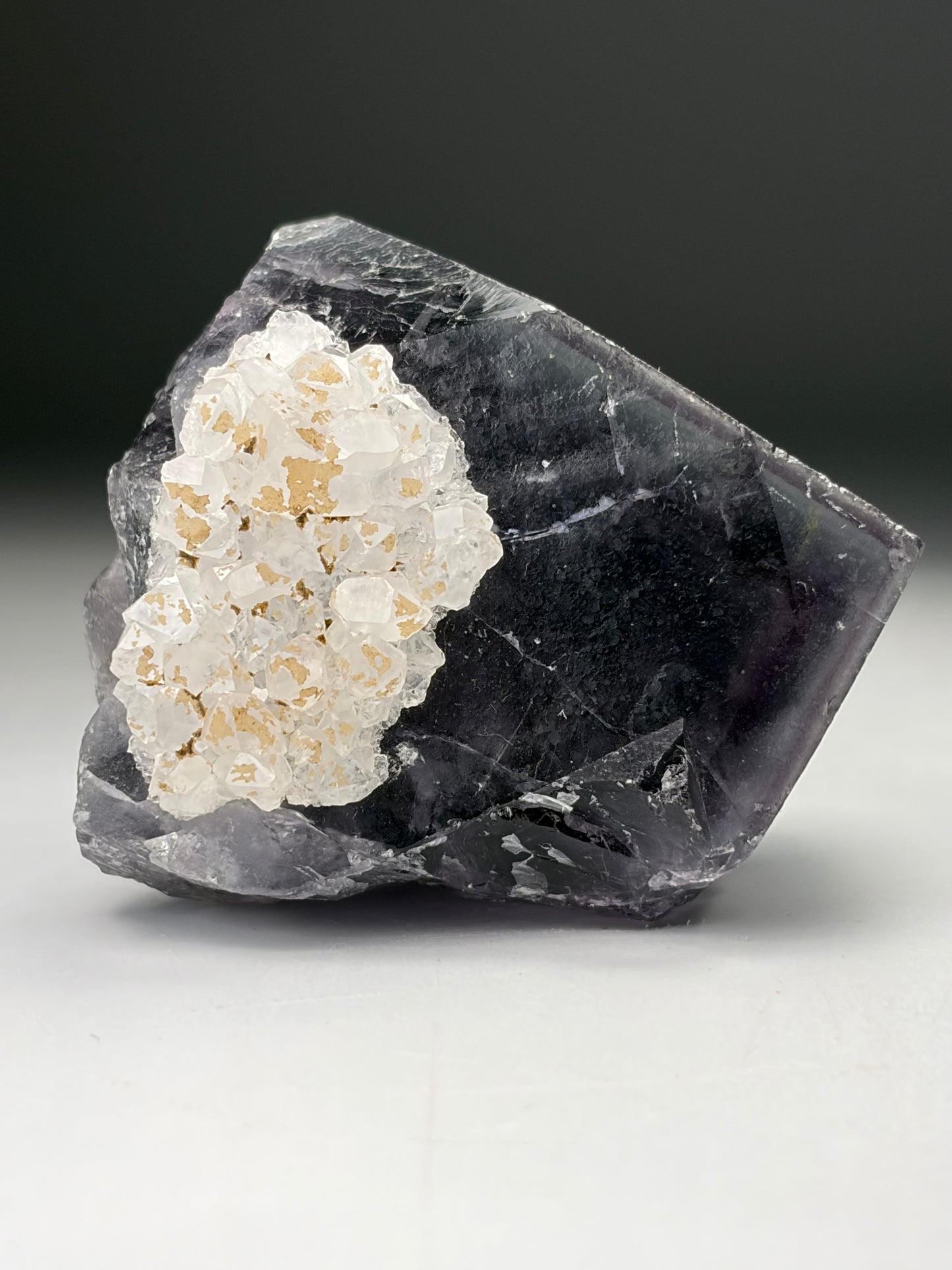Quartz over Fluorite
