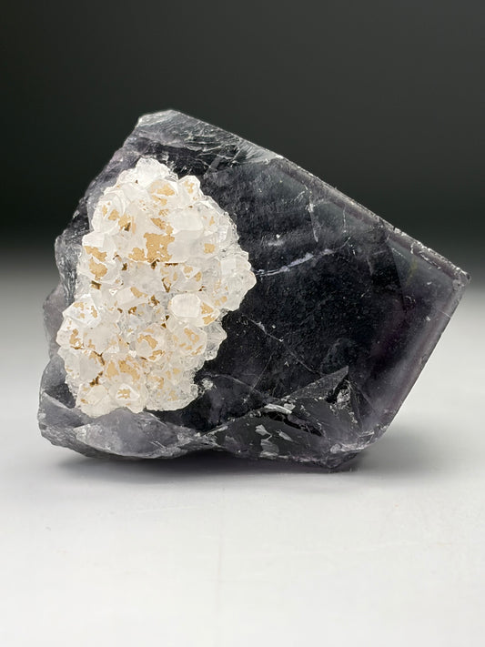 Quartz over Fluorite