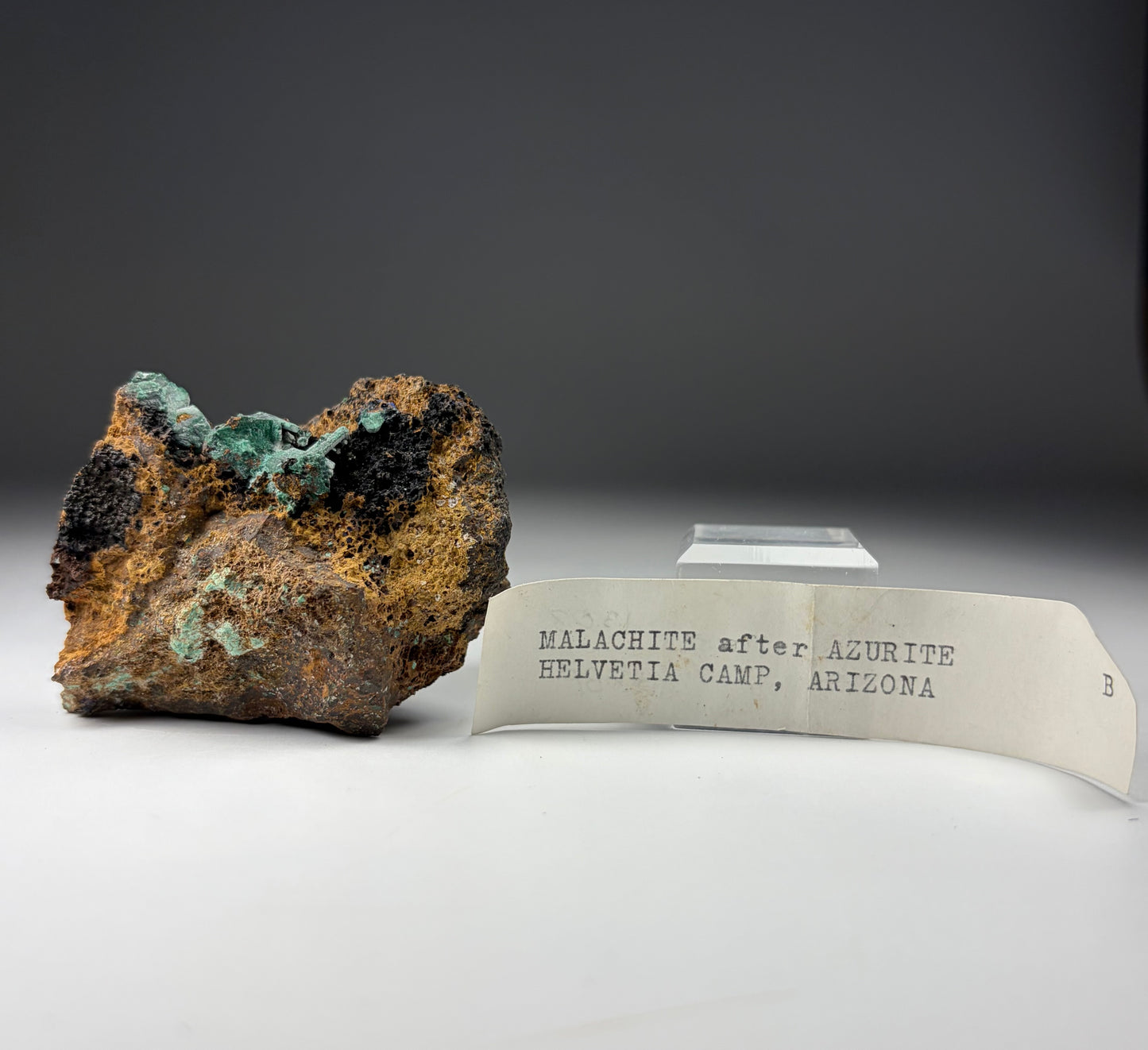 Malachite after Azurite