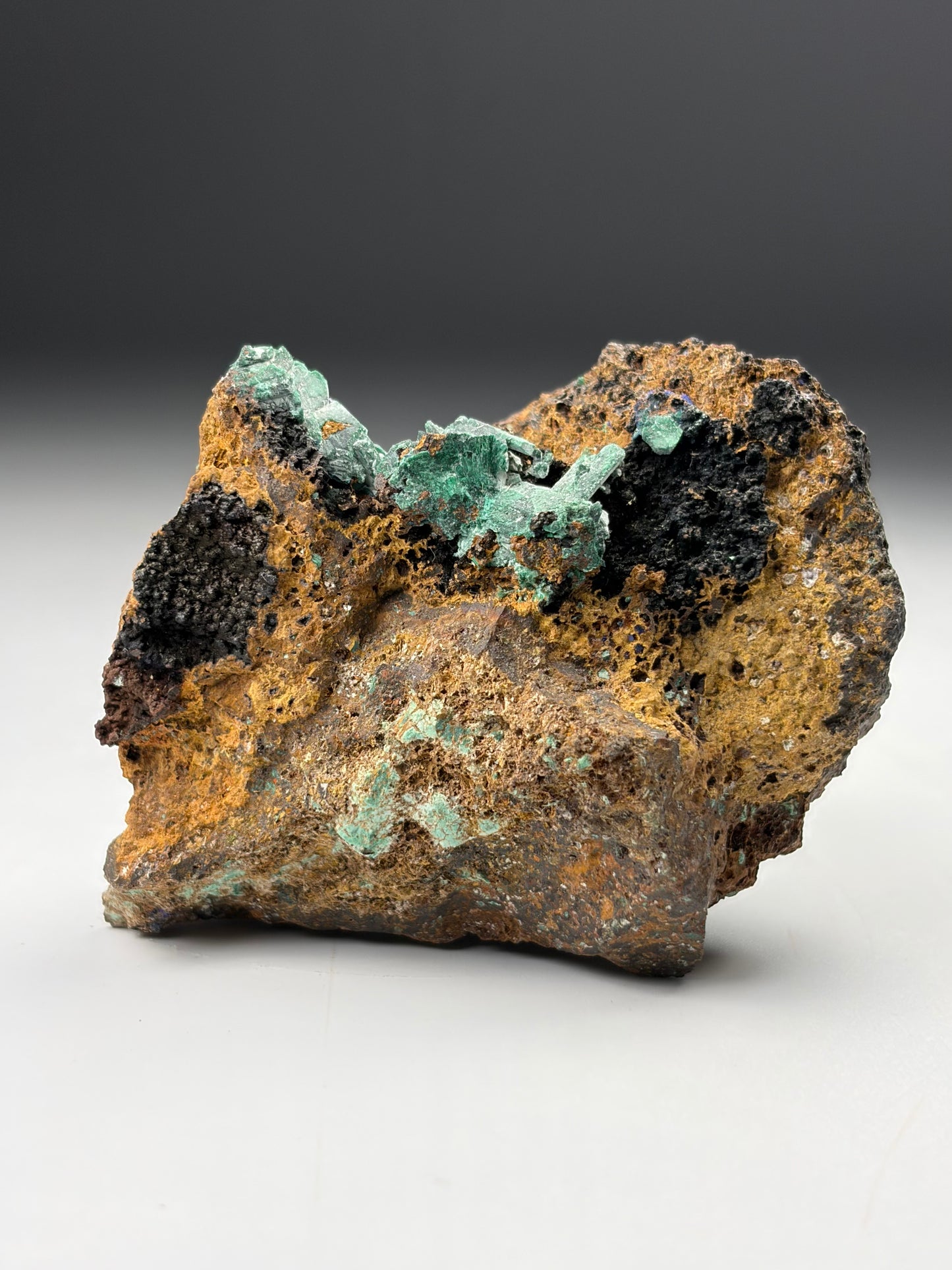 Malachite after Azurite