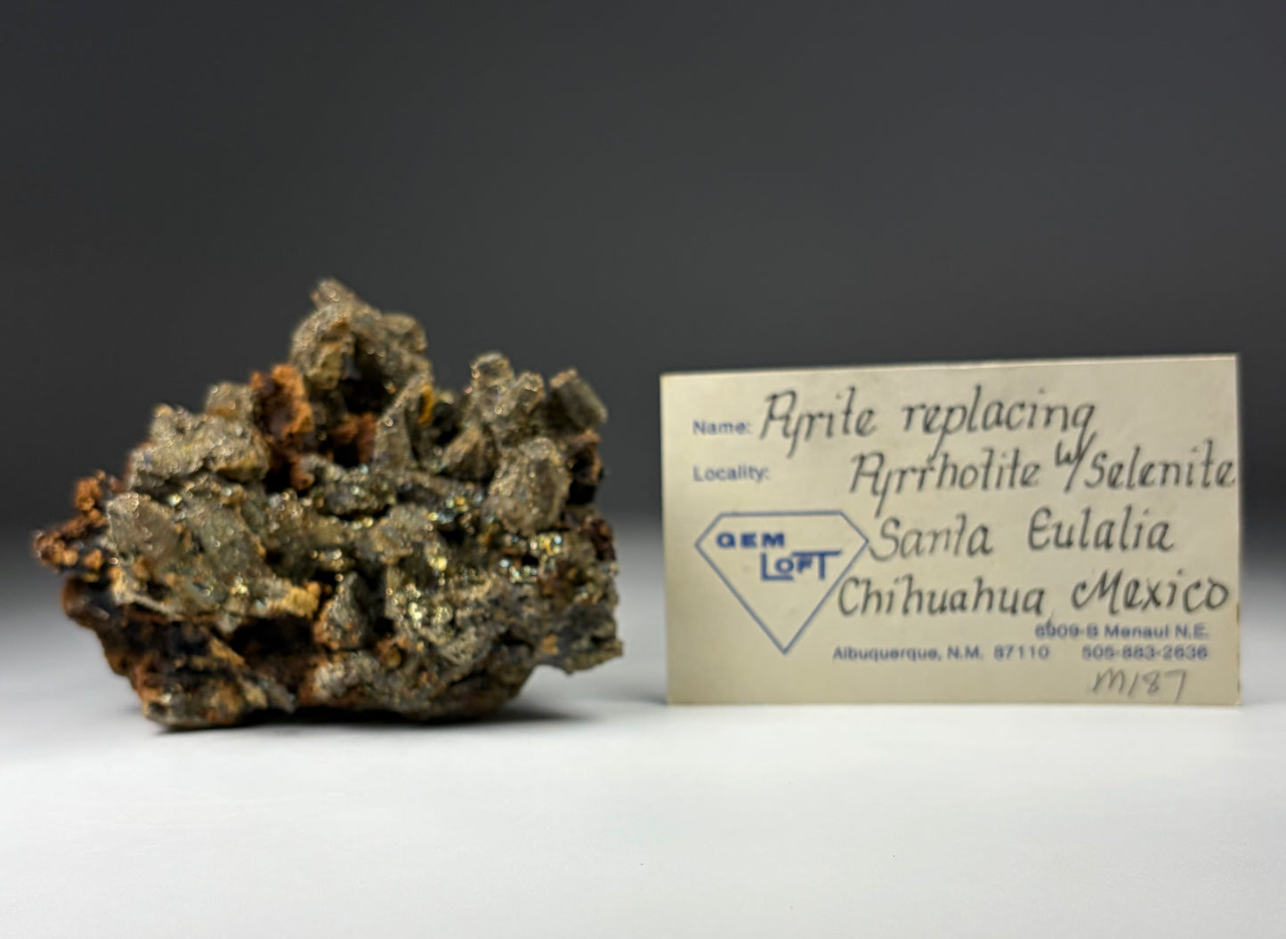 Pyrite after Pyrrhotite