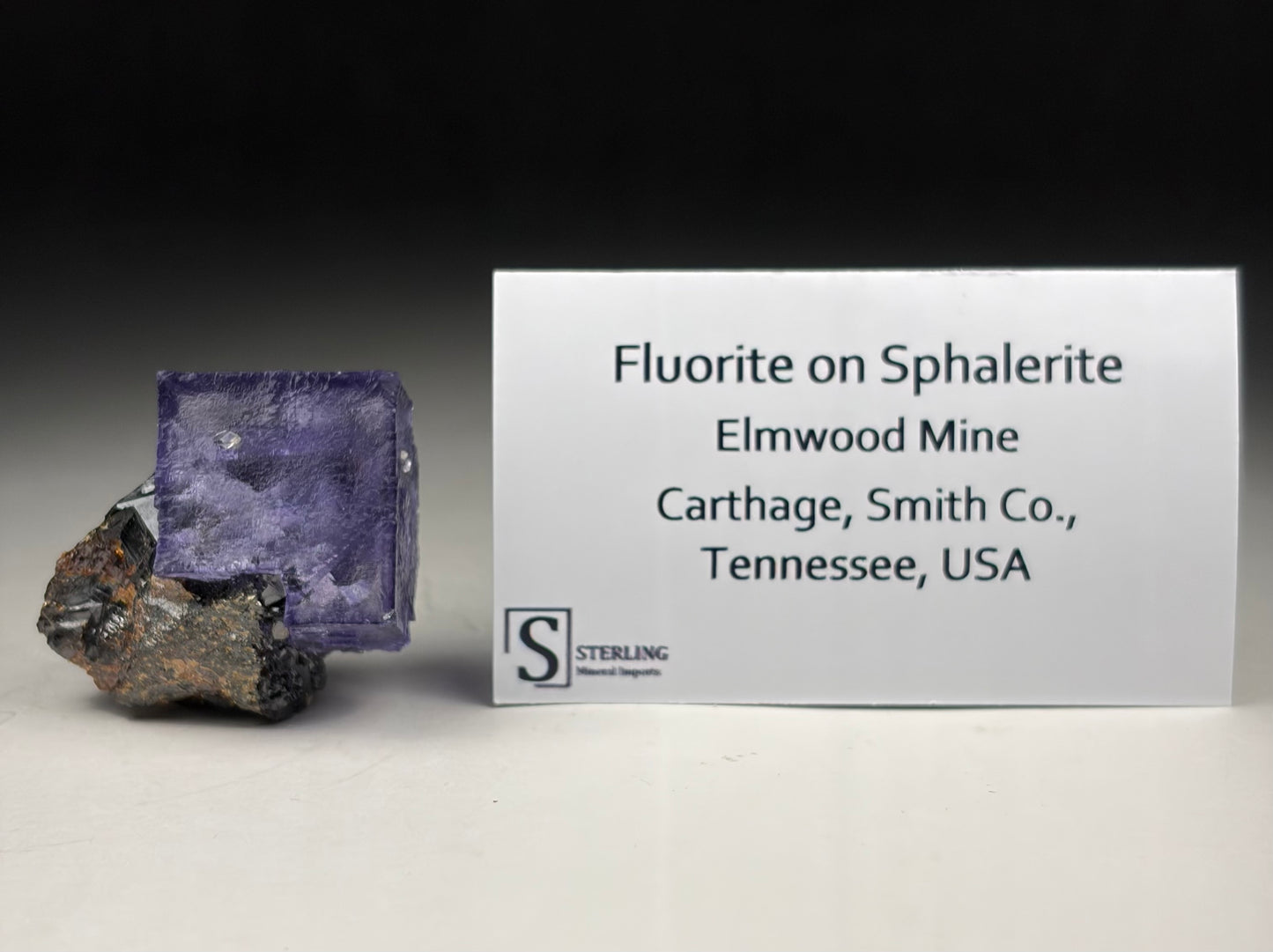 Fluorite on Sphalerite