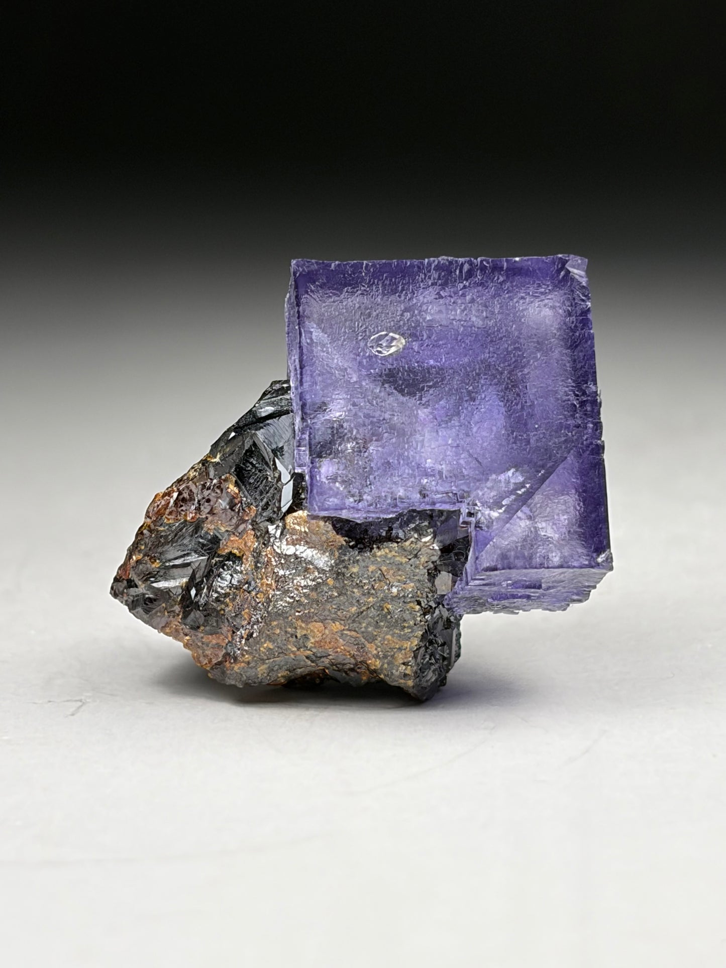 Fluorite on Sphalerite