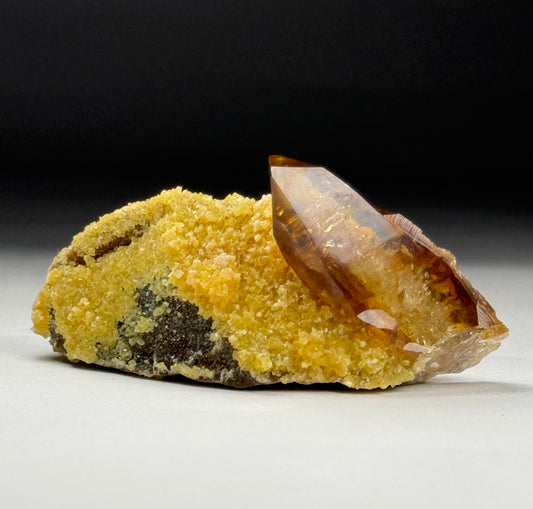 Barite on Calcite