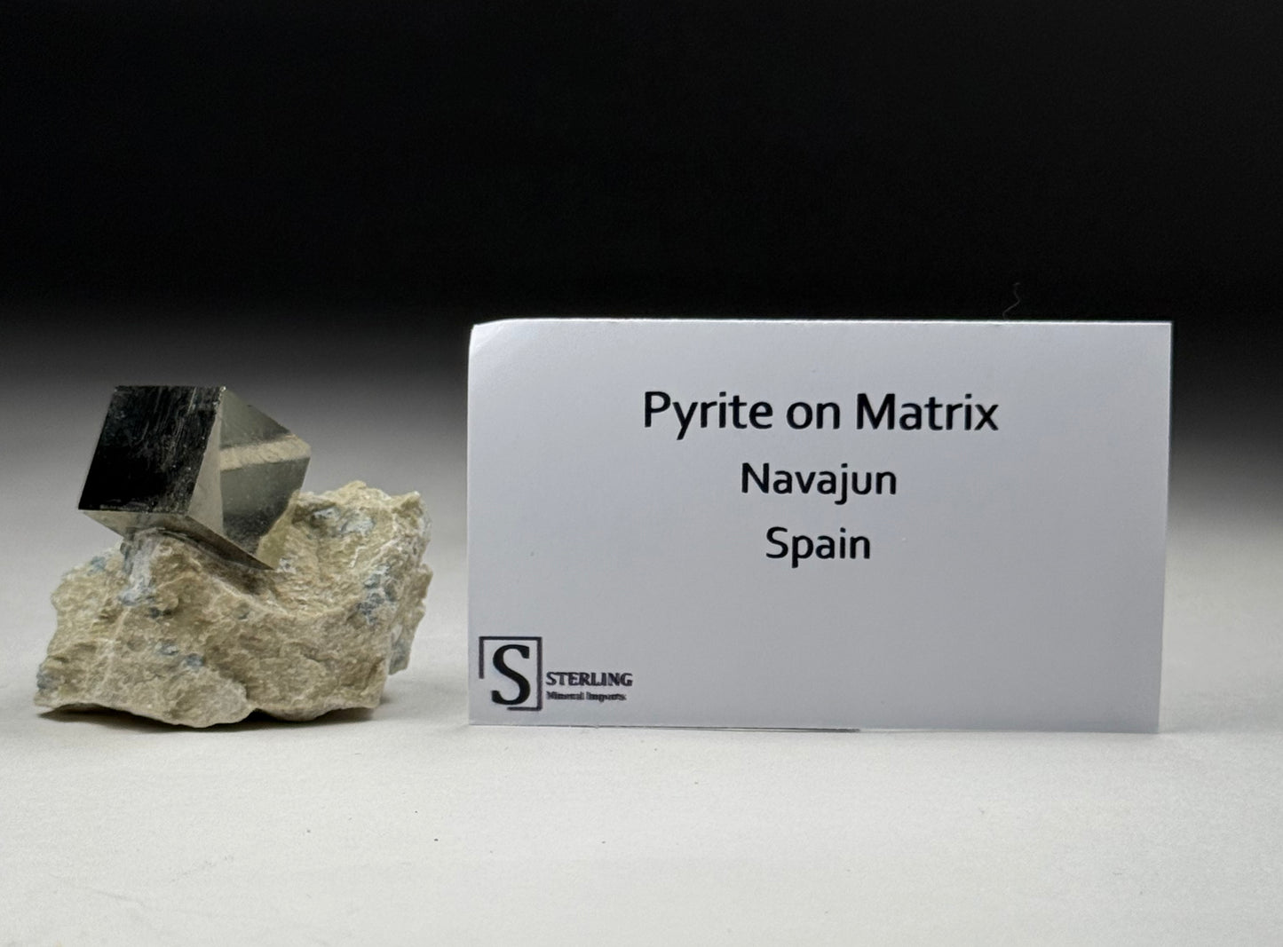 Pyrite on Matrix