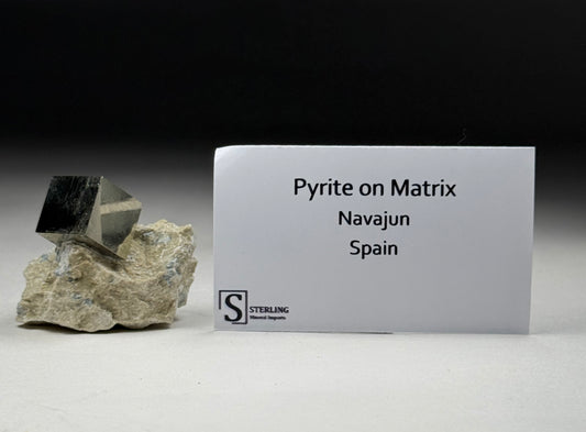 Pyrite on Matrix
