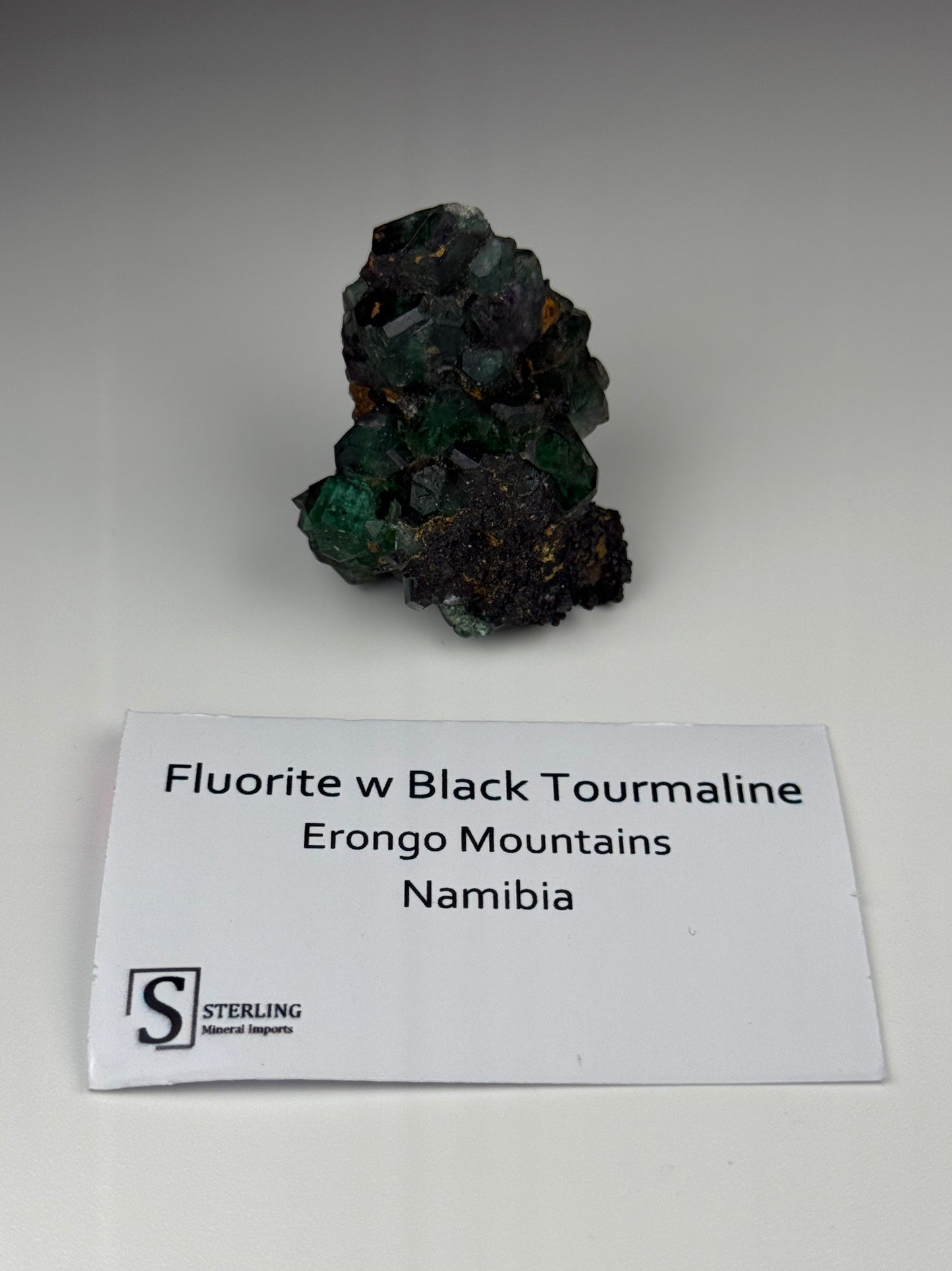 Fluorite w/ Black Tourmaline